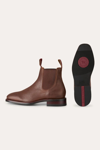 RINGERS WESTERN KUNUNURRA MENS BOOT - BURNT BROWN