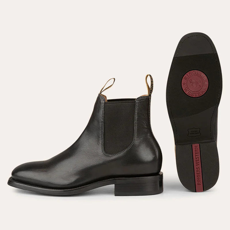 RINGERS WESTERN KUNUNURRA MENS BOOT - BLACK