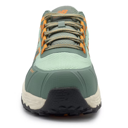 NEW BALANCE WOMENS CREMORNE SAFETY SNEAKERS - AQUA/PUMPKIN