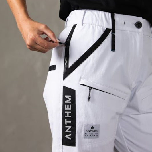 ANTHEM WOMEN'S TRIUMPH PANT WITH TAPE - WHITE