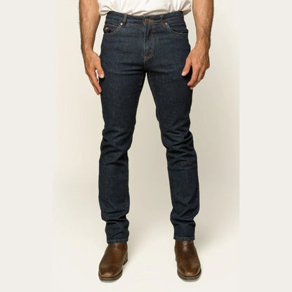 Ringers Western Burke Mens Tapered Slim Leg Jean - Dark Blue