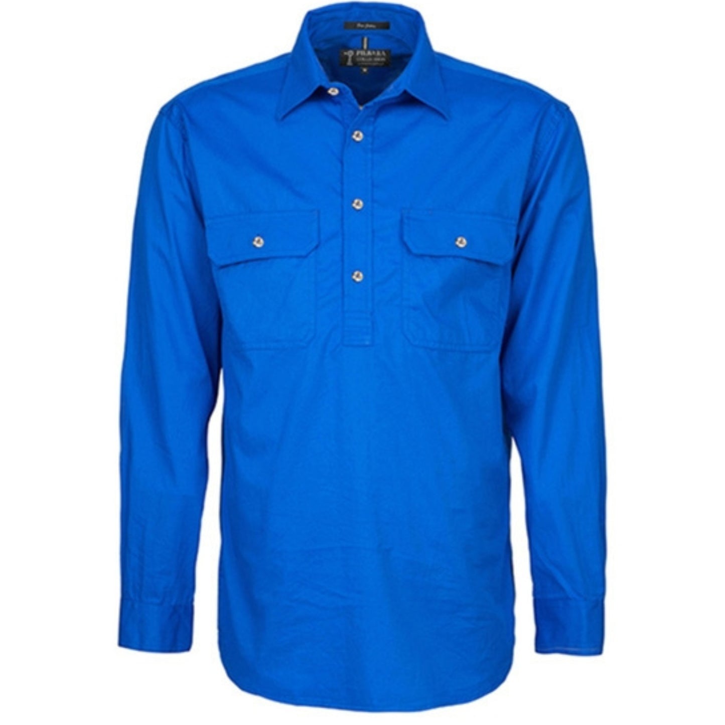 MENS PILBARA CLOSED FRONT LONG SLEEVE SHIRT