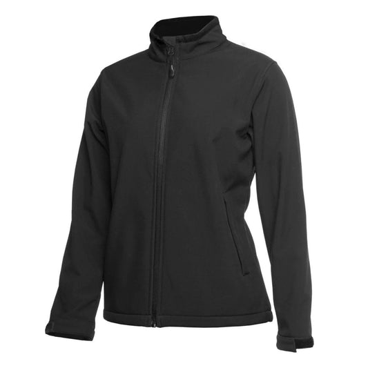 PODIUM LADIES THREE LAYER SOFTSHELL JACKET - BLACK