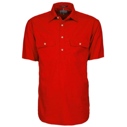 RITEMATE MENS PILBARA CLOSED FRONT SHORT SLEEVE SHIRT