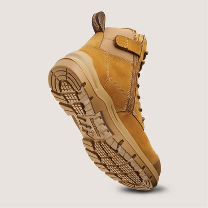 BLUNDSTONE #7560 UNISEX DURAFIT SAFETY ZIP BOOT - WHEAT