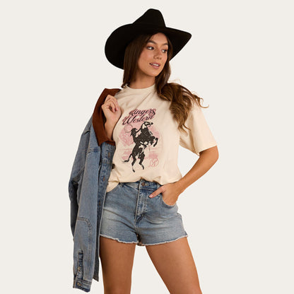 RINGERS WESTERN WOMENS WILD RIDE Oversize tee