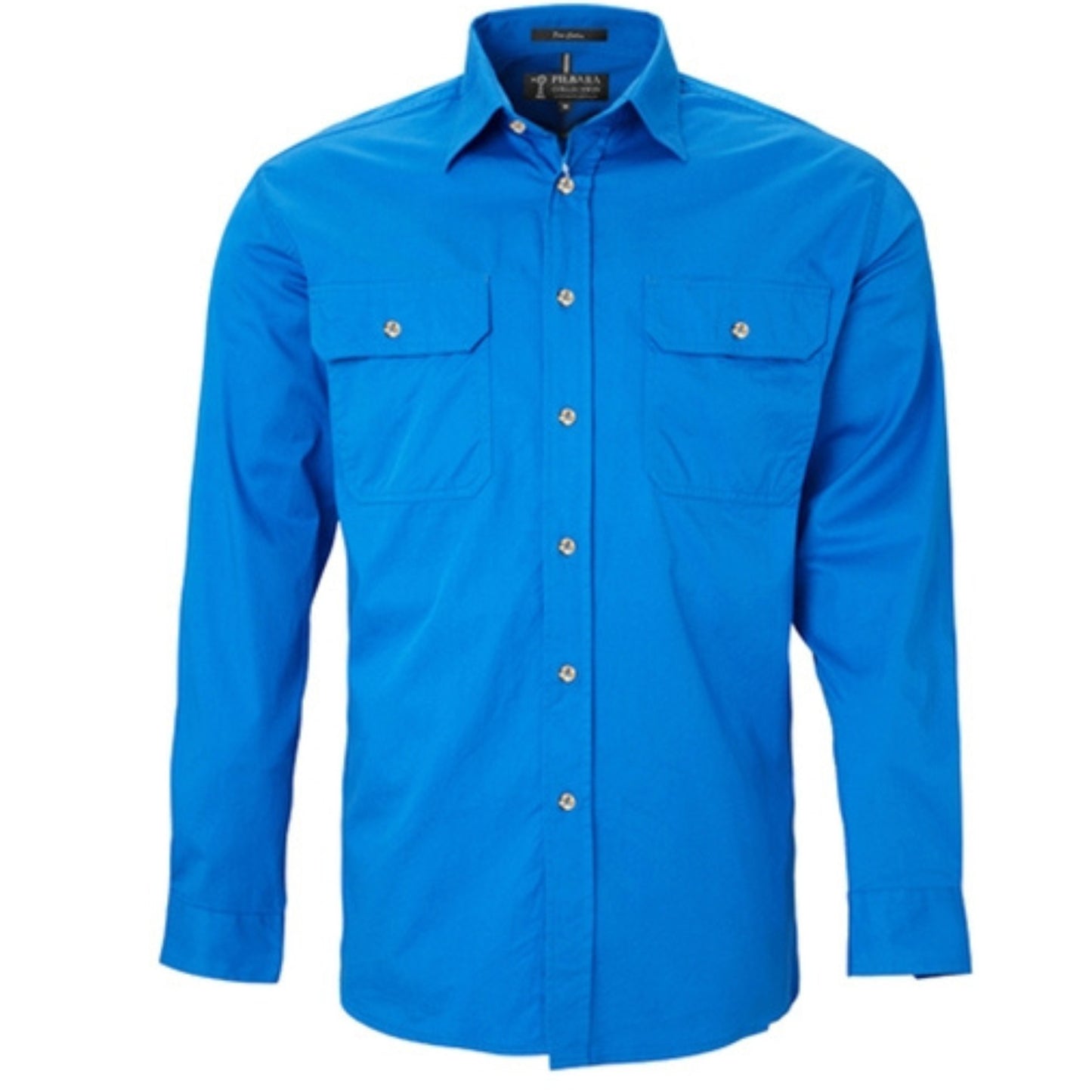 RITEMATE MENS PILBARA OPEN FRONT LONG SLEEVE SHIRT