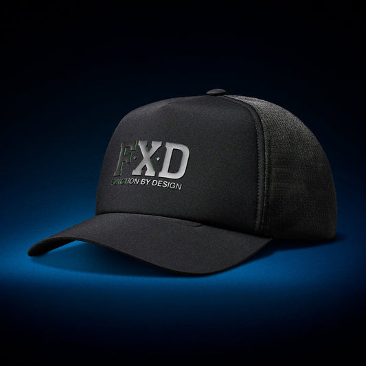 CP◆13 - TECH TRUCKER CAP BLACK/BIG LOGO