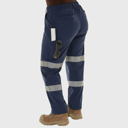 ZADIE WORKWEAR Z-LITE COMFORT WITH 4 WAY STRETCH PANT - NAVY TAPED