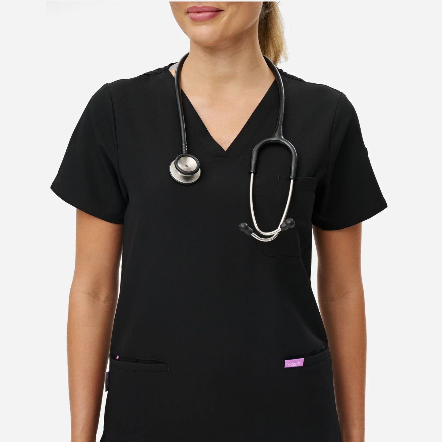 EPOCH SCRUBS WOMENS 3 POCKET TOPS: 5 COLOURS