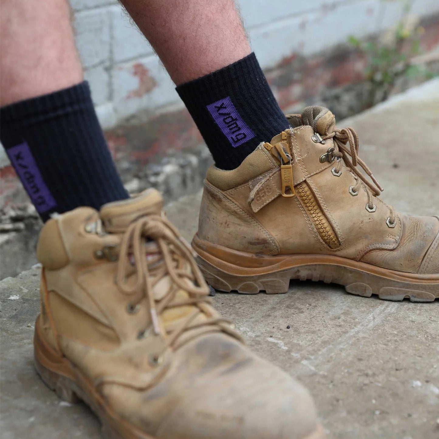 X-DMG X70 WORK SOCKS 4 PACK - BLACK