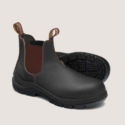 BLUNDSTONE #7508 UNISEX DURAFIT SAFETY BOOT - BROWN