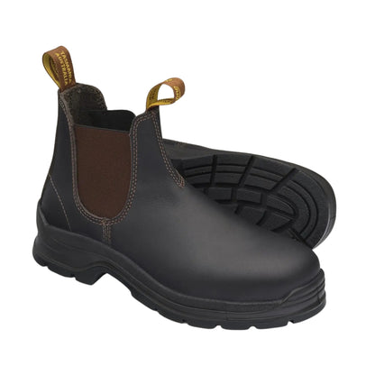 BLUNDSTONE #311 UNISEX ELASTIC SIDED SAFETY BOOT - BROWN