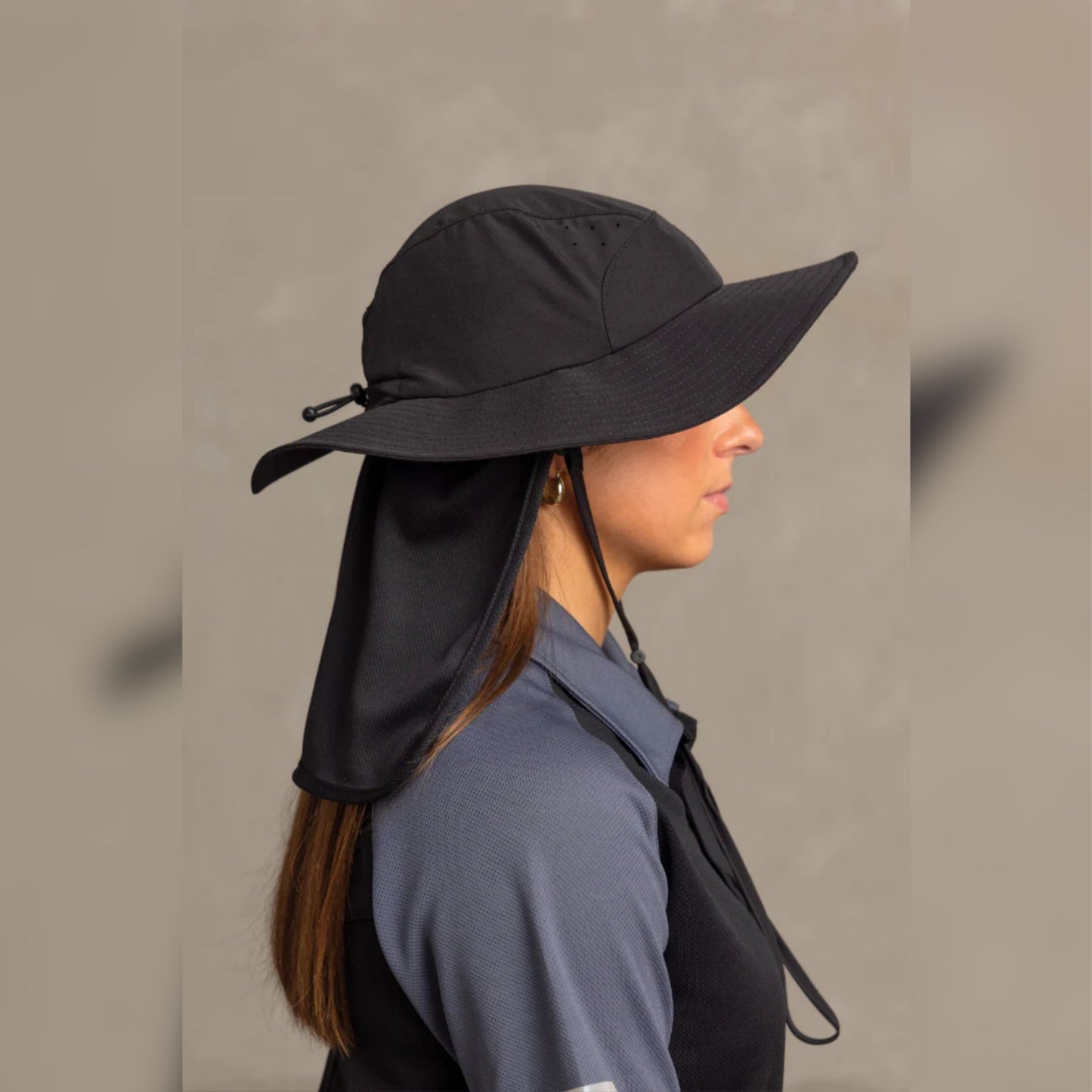 Wide Brim Hat with Legionares Flap