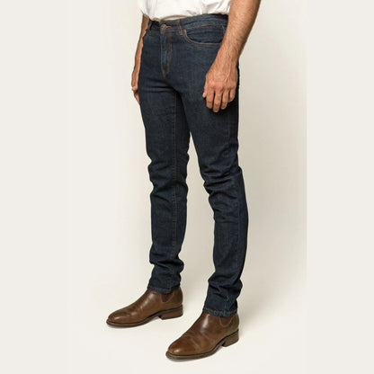Ringers Western Burke Mens Tapered Slim Leg Jean - Dark Blue