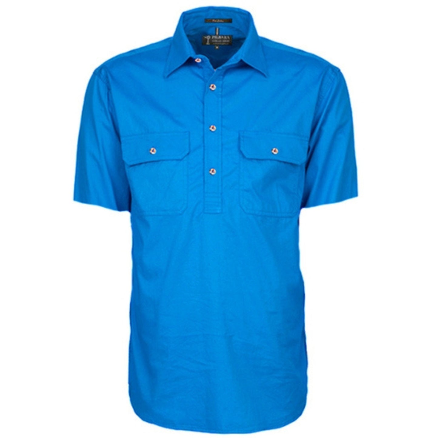RITEMATE MENS PILBARA CLOSED FRONT SHORT SLEEVE SHIRT