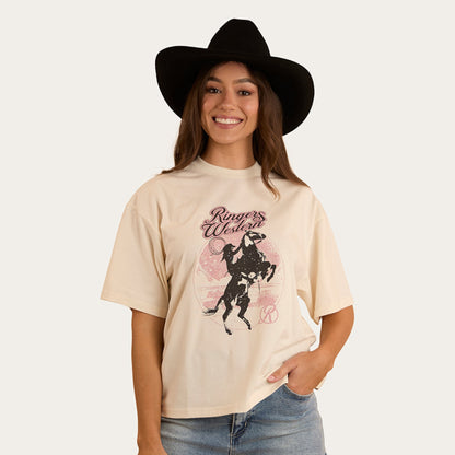 RINGERS WESTERN WOMENS WILD RIDE Oversize tee