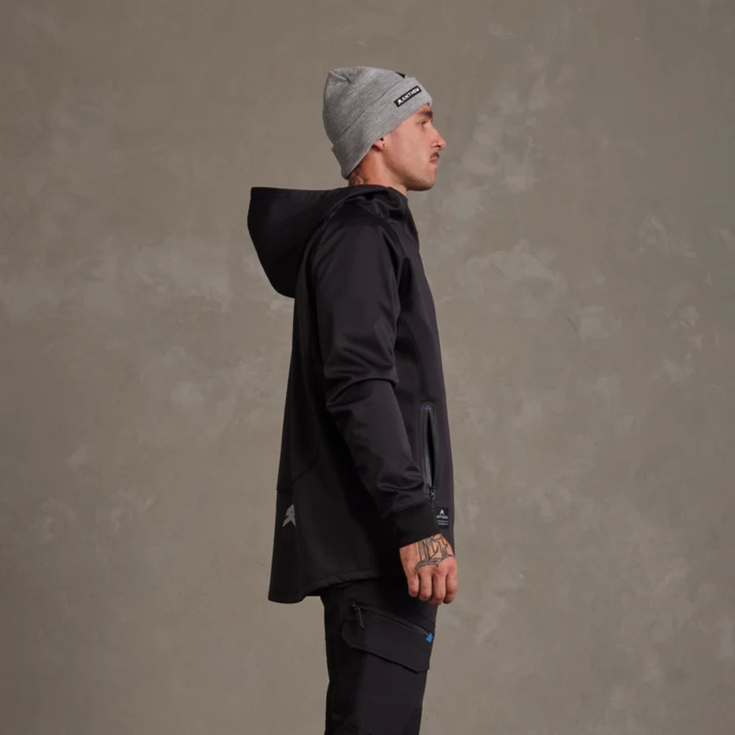 ANTHEM MEN'S TECH STRETCH SOFT-SHELL JACKET - BLACK