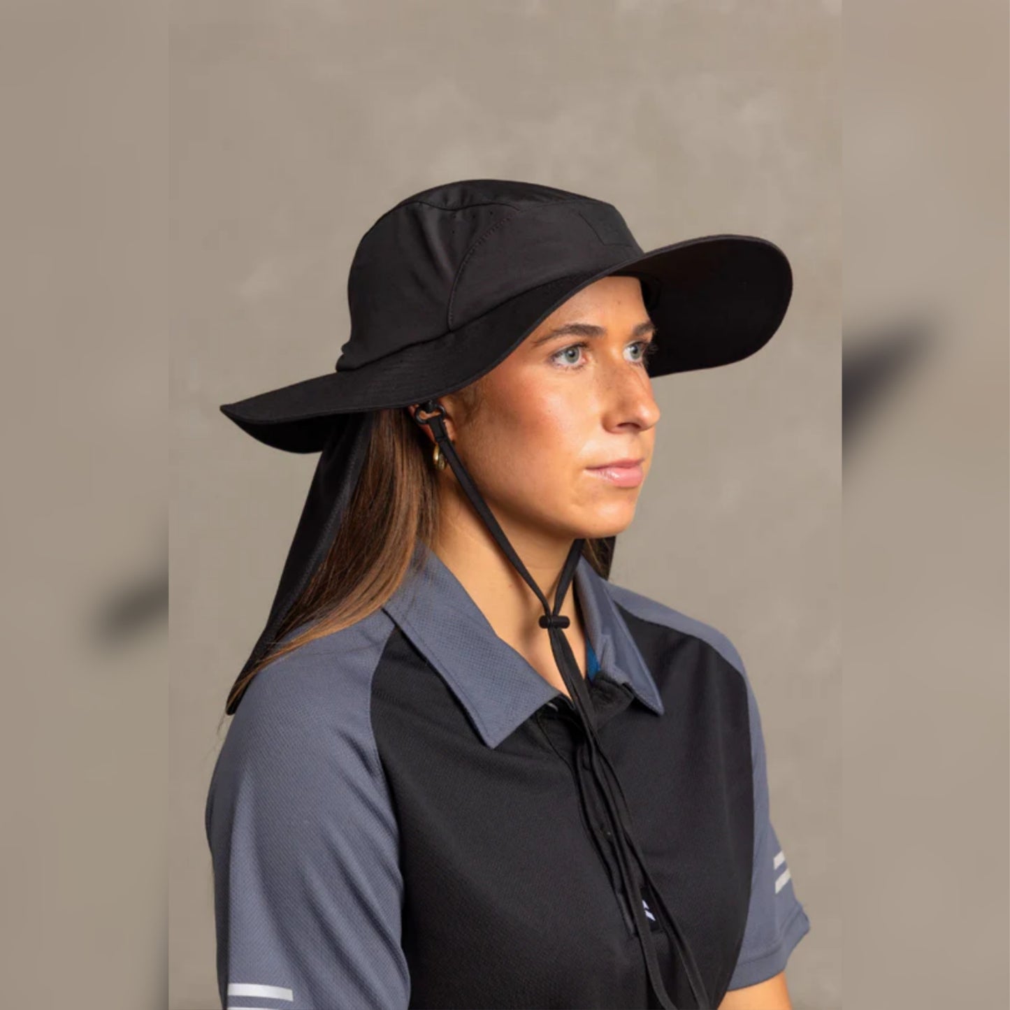 Wide Brim Hat with Legionares Flap