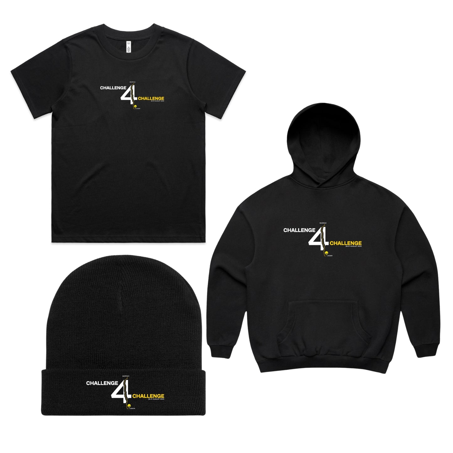 CHALLENGE 4 CHALLENGE (BUNDLE) WOMEN'S HOODIE, TEE, & BEANIE