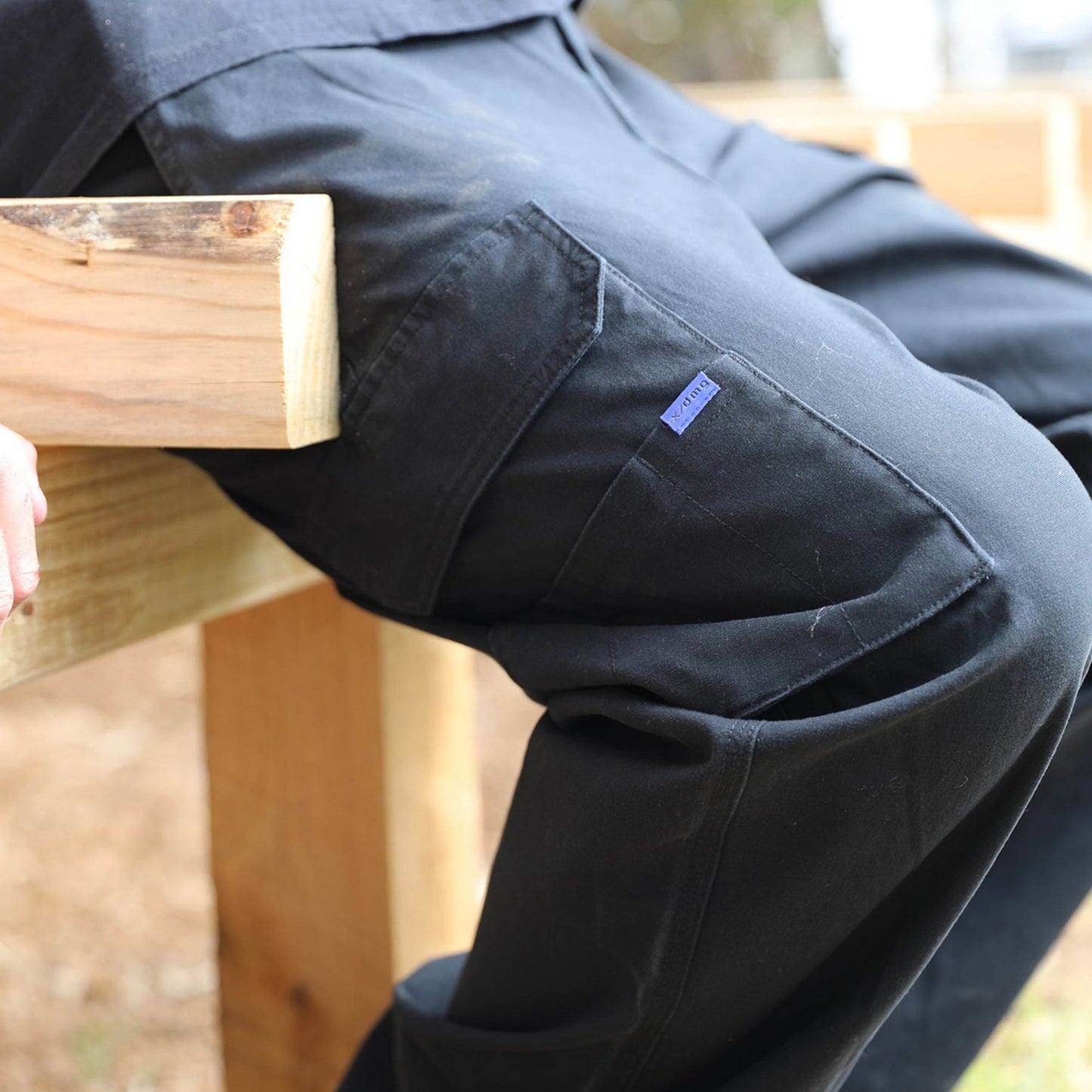 X-DMG UP-2 ELASTIC WAIST CARGO PANT - BLACK