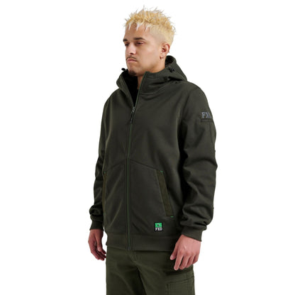 WF-3 ZIP THRU HOODIE – DARK GREEN | 5K WATERPROOF & WINDPROOF