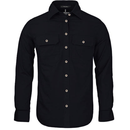 WOMEN'S PILBARA OPEN FRONT LONG SLEEVE SHIRT