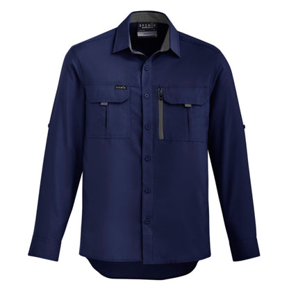 Mens Outdoor Long Sleeve Shirt - Navy