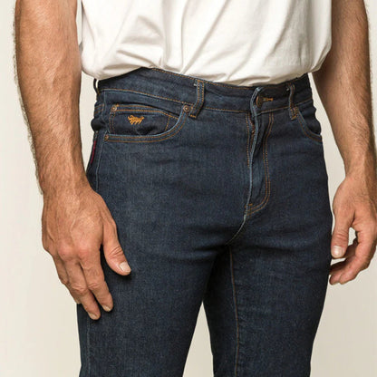 Ringers Western Burke Mens Tapered Slim Leg Jean - Dark Blue