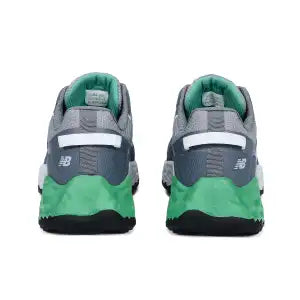 NEW BALANCE MENS CREMORNE SAFETY SNEAKERS - ALLOY/GREEN