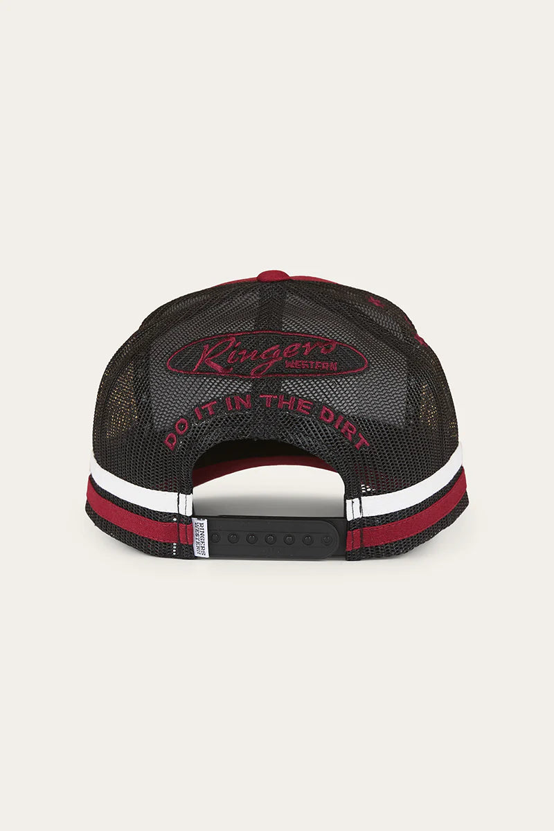 MUD SWEAT BEERS DEEP FIT TRUCKER CAP - MAROON