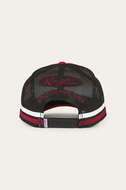 MUD SWEAT BEERS DEEP FIT TRUCKER CAP - MAROON