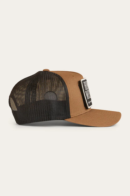 RINGERS WESTERN SWITCHEROO TRUCKER CAP - CLAY