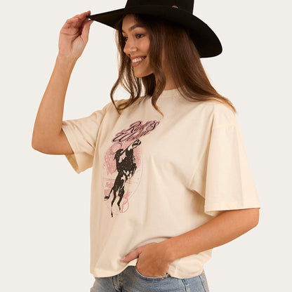 RINGERS WESTERN WOMENS WILD RIDE Oversize tee