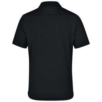 MEN'S BAMBOO CHARCOAL SHORT SLEEVE POLO - BLACK