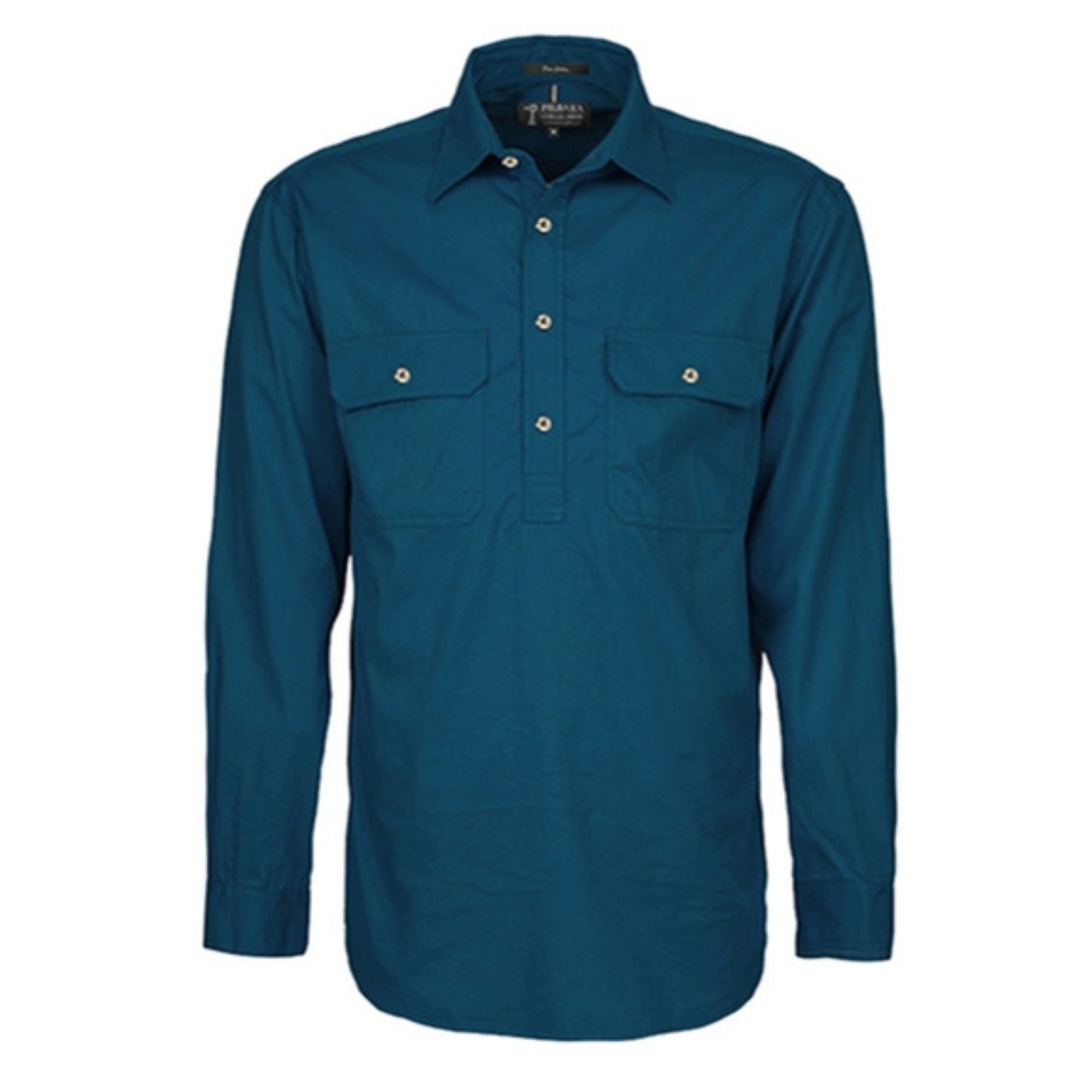 MENS PILBARA CLOSED FRONT LONG SLEEVE SHIRT