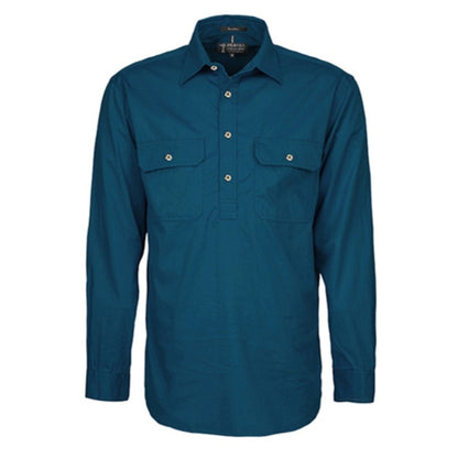 MENS PILBARA CLOSED FRONT LONG SLEEVE SHIRT