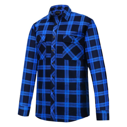 Flannelette Quilted Shirt Men's Open Front