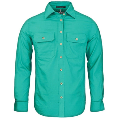 WOMEN'S PILBARA OPEN FRONT LONG SLEEVE SHIRT