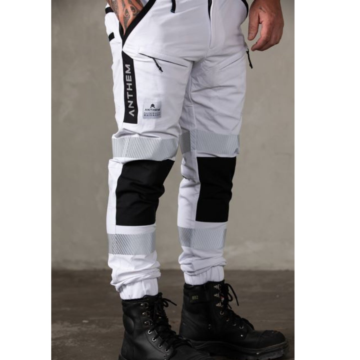 ANTHEM TRIUMPH PANT WITH TAPE - WHITE