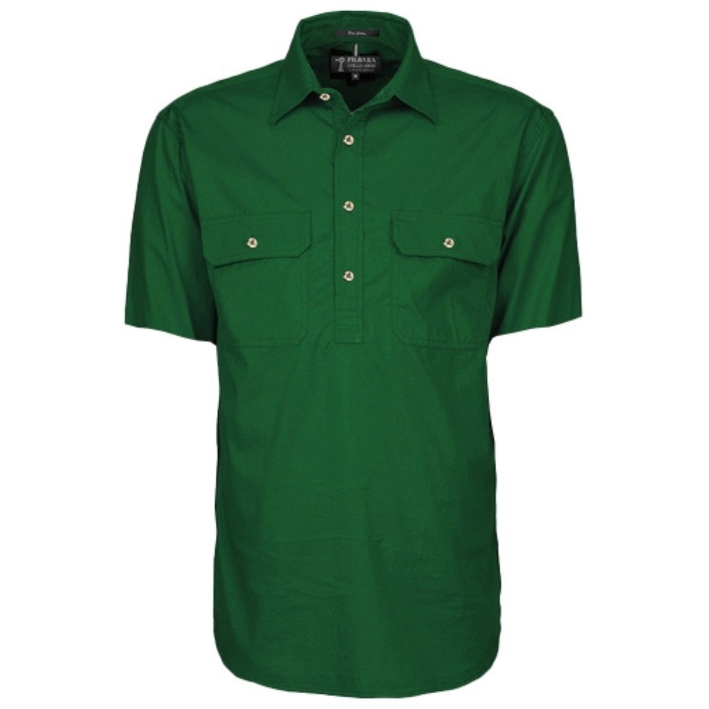 RITEMATE MENS PILBARA CLOSED FRONT SHORT SLEEVE SHIRT