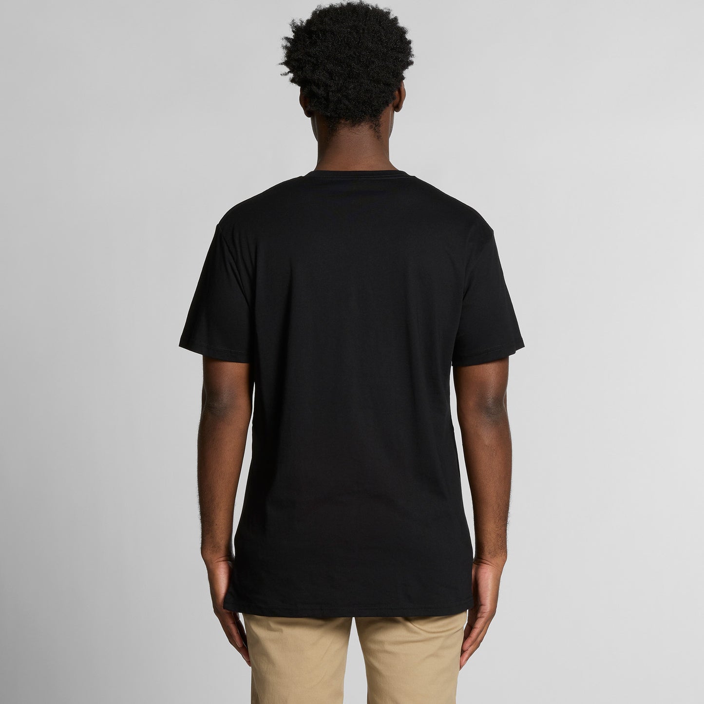 AS COLOUR STAPLE V NECK BLACK