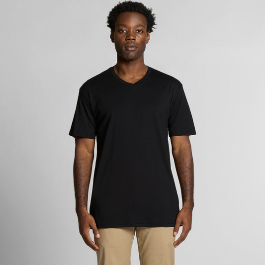 AS COLOUR STAPLE V NECK BLACK