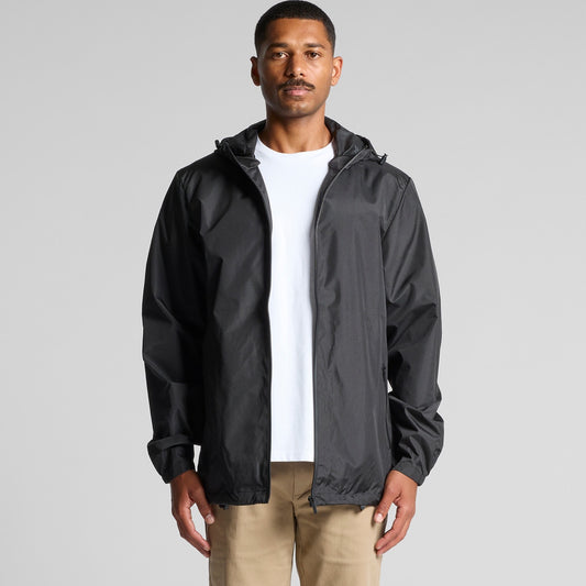 AS COLOUR SECTION ZIP JACKET - BLACK