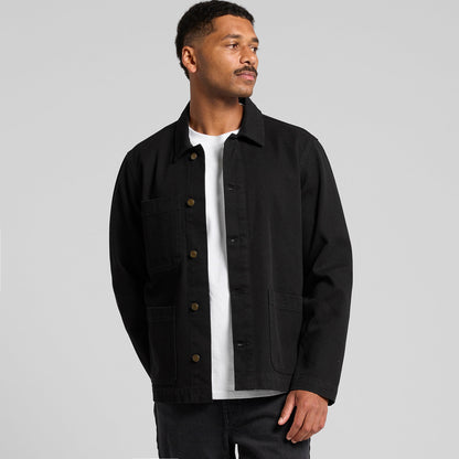 AS COLOUR CANVAS CHORE JACKET BLACK