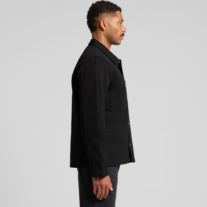 AS COLOUR CANVAS CHORE JACKET BLACK