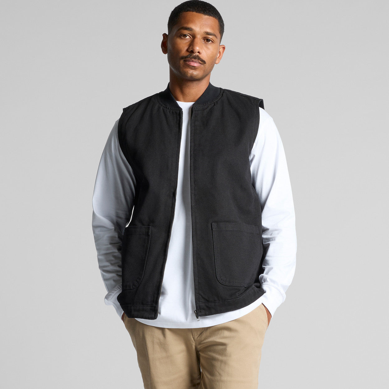 AS COLOUR CANVAS HEAVY VEST