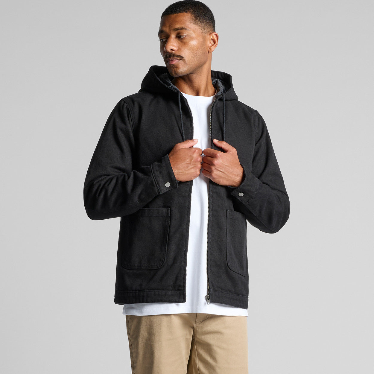 AS COLOUR CANVAS HOODED JACKET