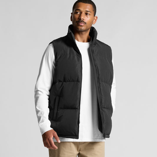 AS COLOUR PUFFER VEST BLACK