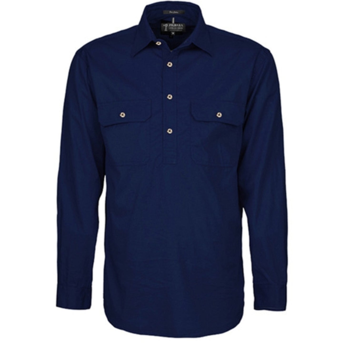 MENS PILBARA CLOSED FRONT LONG SLEEVE SHIRT